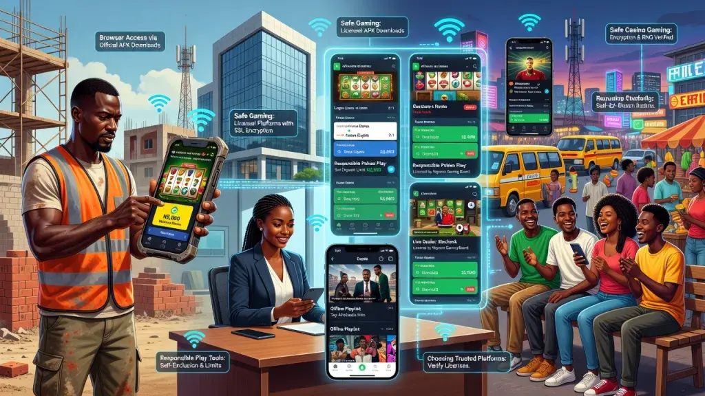 Online Entertainment in Nigeria: Mobile Access, Safe Casino Gaming, Bonuses, Responsible Pokies Play and Choosing Trusted Platforms