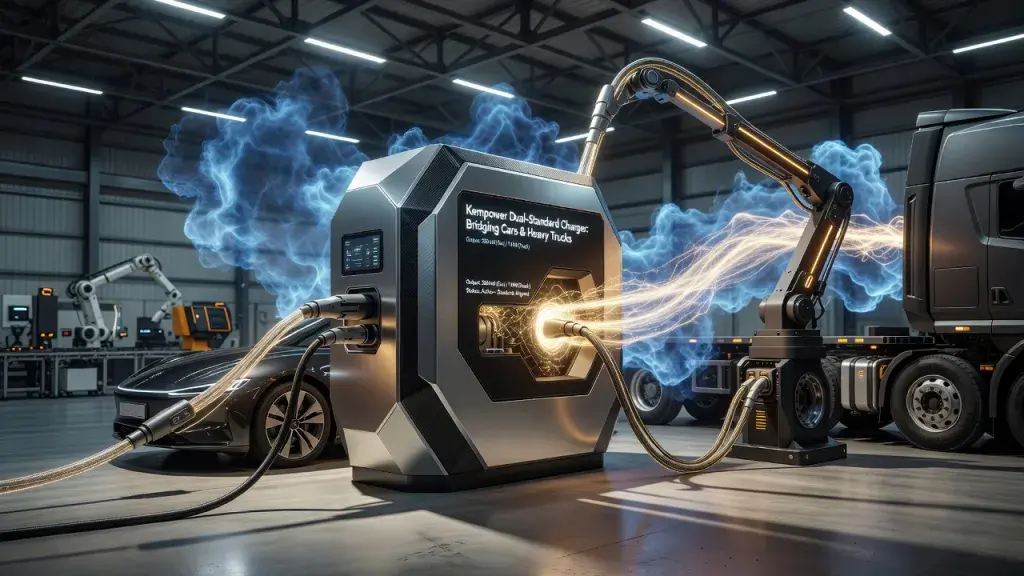 Kempower Unveils Dual-Standard Charger Bridging Cars and Heavy Trucks